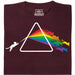 Dark Side of the Cat - Vista principal Camiseta Rojo Oscuro