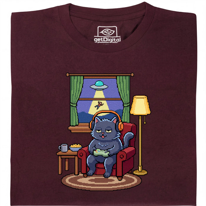 Do Not Disturb - Vista principale T-Shirt Rosso Scuro