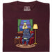 Do Not Disturb - Vista principale T-Shirt Rosso Scuro