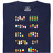 Pixel Legends of TV - Vooraanzicht T-Shirt Marineblauw