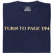 Turn To Page 394 - Hoofdweergave T-Shirt Marineblauw