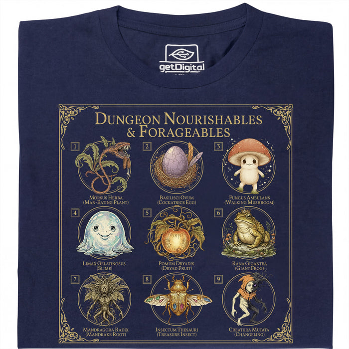 Dungeon Nourishables - Vue principale T-shirt Bleu Marine