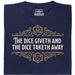 The Dice Giveth and the Dice Taketh Away - Vista principal Camiseta Azul Marino