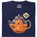 Tea-Ceratops - Vista principale T-Shirt Blu Navy
