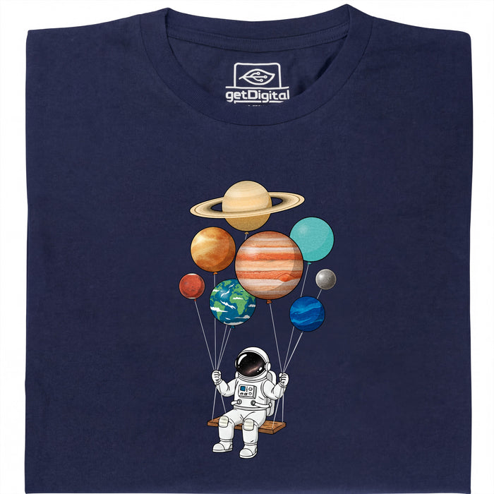 Cosmic Swing - Vista principale T-shirt Blu Navy