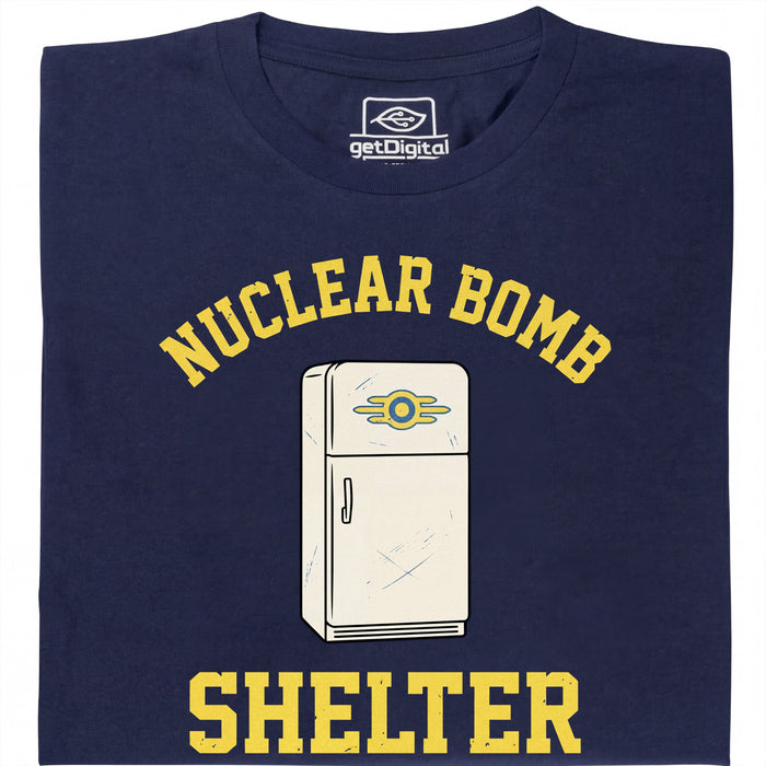 Nuclear Bomb Shelter Kühlschrank - Vista principal Camiseta Azul marino