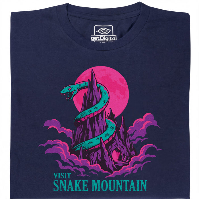 Visit Snake Mountain - Vista principal Camiseta Azul Marino