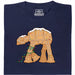 Biscotto Inciampante - Camminatore Panpepato in Ghirlanda - Vista Principale T-Shirt Blu Navy