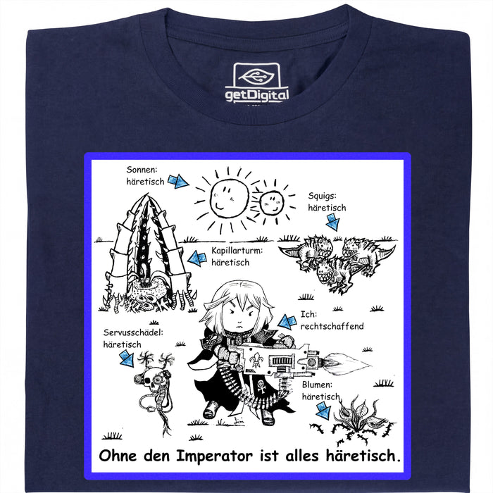 Tout est Hérétique ! - Vue Principale T-Shirt Bleu Marine