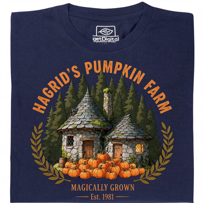 Magical Pumpkin Farm - Vista principal Camiseta Azul Marino