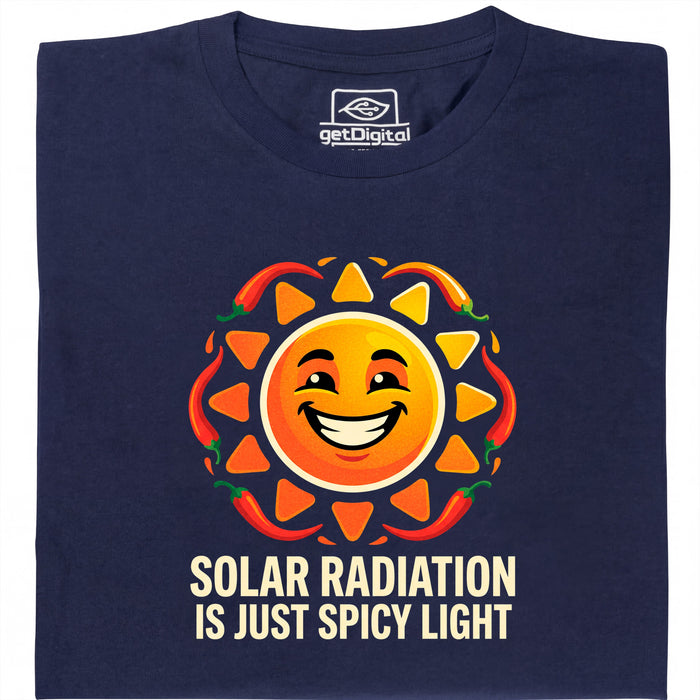Solar Radiation Is Just Spicy Light - Main view T-shirt Navy Blue