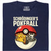 Schrödinger's Ball - Vista principale T-Shirt Blu navy