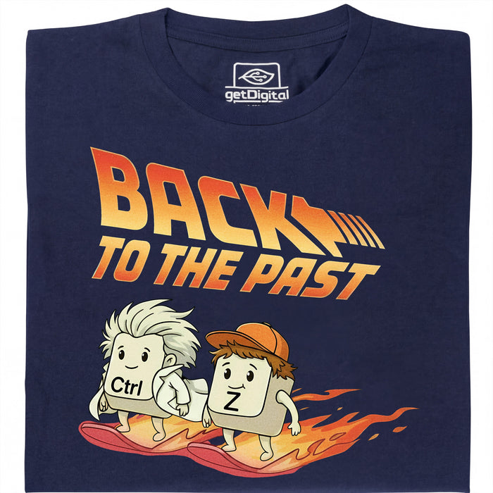 Back to the Past - Vista principale T-shirt Blu navy