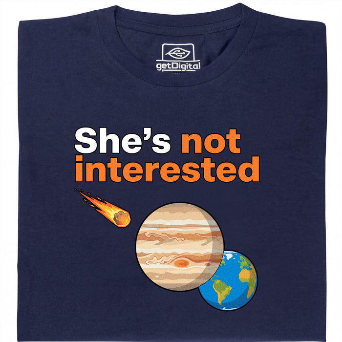 She's not interested - Main view T-shirt Navy Blue