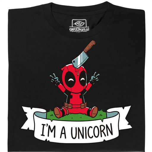 I'm a Unicorn - Vista frontale T-Shirt Nero