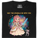 Princess &amp; The Sparkle - Vista principale T-Shirt Nero