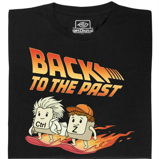 Back to the Past - Vista principal Camiseta Negro
