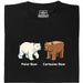 Cartesian Bear - Vista principale T-Shirt Nero