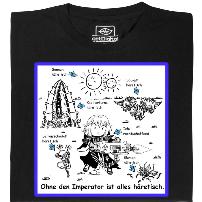 Tout est Hérétique ! - Vue Principale T-Shirt Noir
