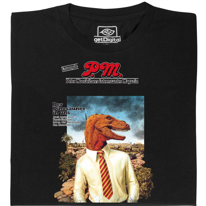 P.M. Revista 11/1978 El Dinosaurio en Nosotros - Vista principal Camiseta Negro