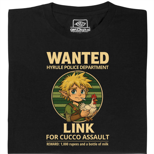 Wanted for Cucco Assault - Vista Principal Camiseta Negro