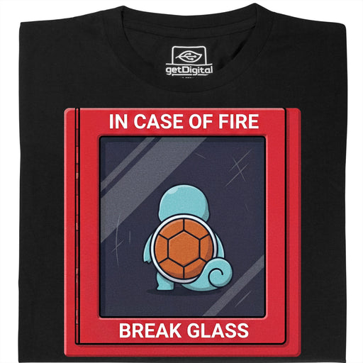 In Case of Fire - Break Glass - Vue principale T-Shirt Noir