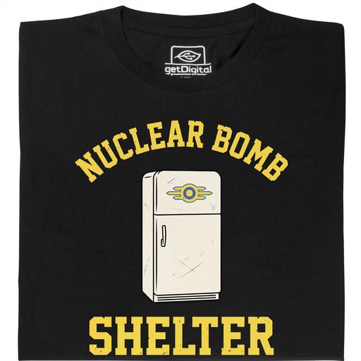 Nuclear Bomb Shelter Kühlschrank - Hauptansicht T-Shirt Schwarz