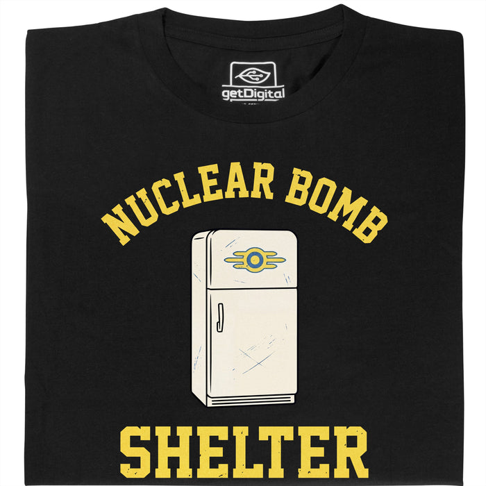 Nuclear Bomb Shelter Kühlschrank - Hauptansicht T-Shirt Schwarz