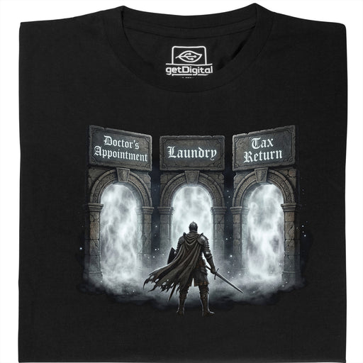 Adult Souls - Vista principal Camiseta Negro