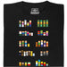 Pixel Legends of TV - Vooraanzicht T-Shirt Zwart