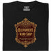 Ollivanders Wand Shop - Vista principal Camiseta Negro