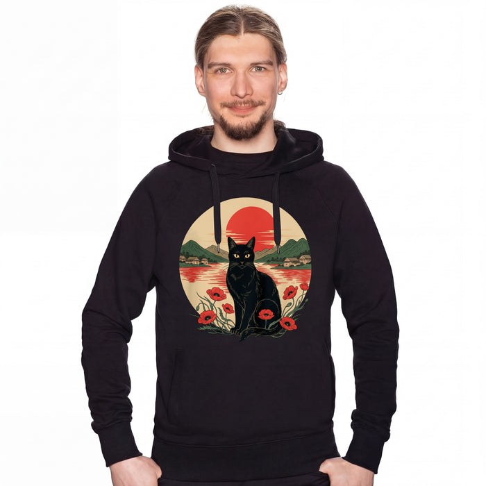 Sunset Cat  - Sudadera Hombre David
