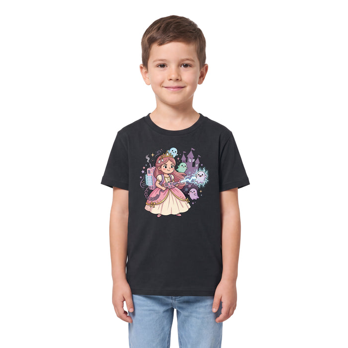 Nerdy Princess & The Glitter Ghosts - Kindershirt Model Junge 2