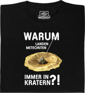 Meteoriten in Kratern