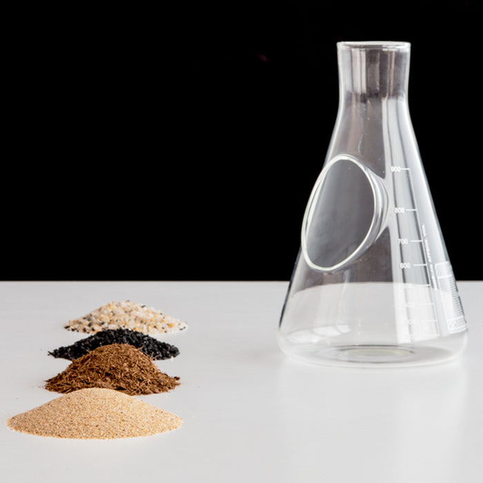 Kit terrarium de labo dans une fiole d'Erlenmeyer