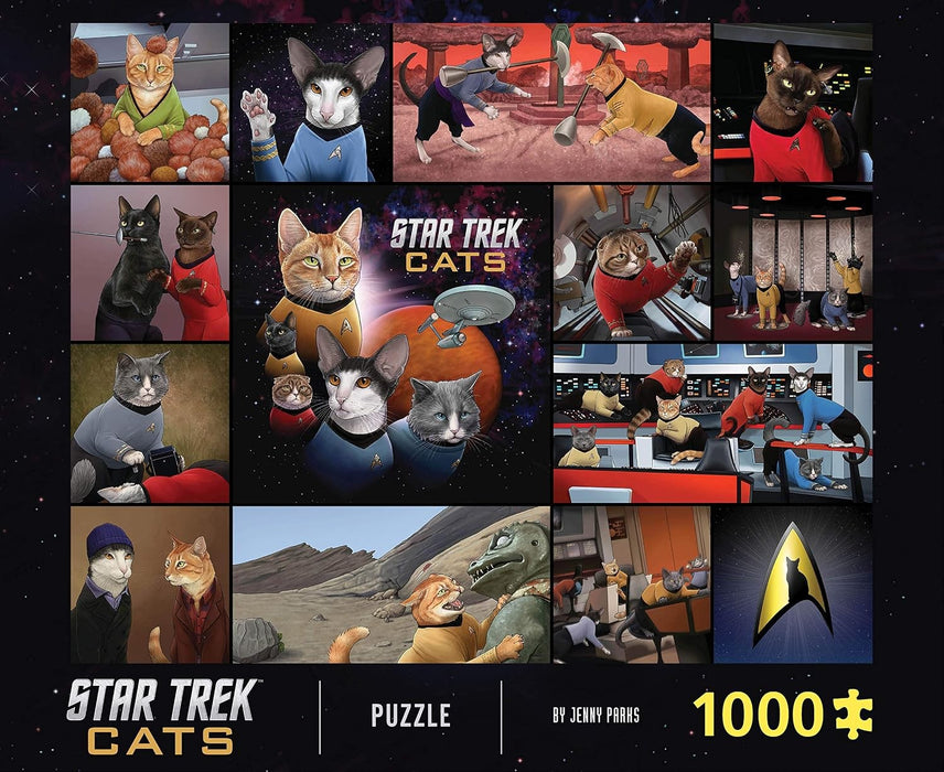 Star Trek Gatos Puzzle 1000 Piezas - Gatos en el Espacio
