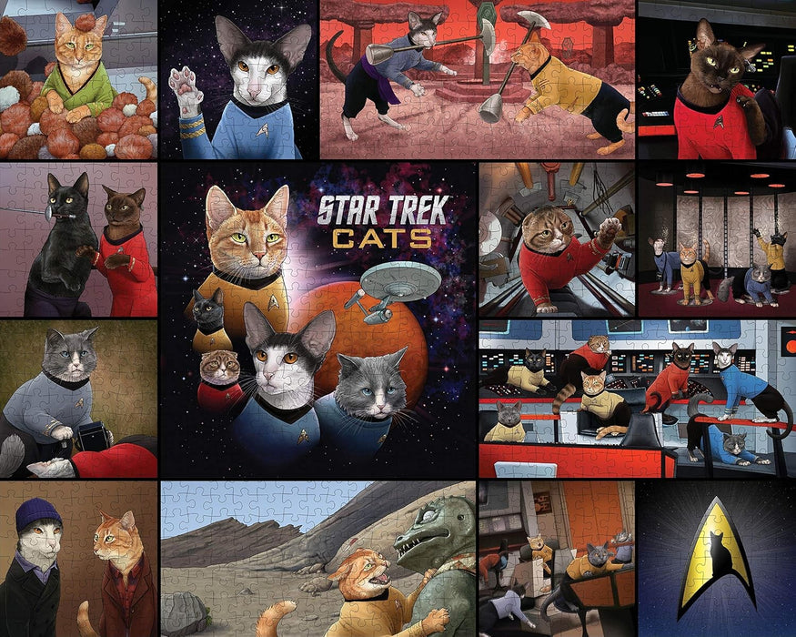 Star Trek Gatos Puzzle 1000 Piezas - Gatos en el Espacio