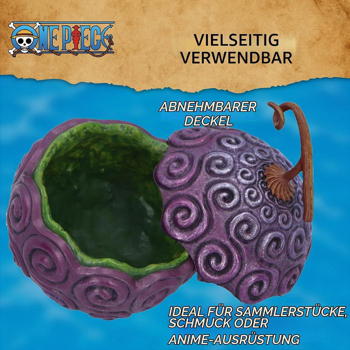 Caja de Almacenamiento One Piece Gum-Gum Fruta del Diablo en Resina