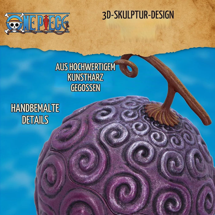 Caja de Almacenamiento One Piece Gum-Gum Fruta del Diablo en Resina