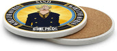 Posavasos de cerámica One Piece con motivo de Sanji, vista lateral