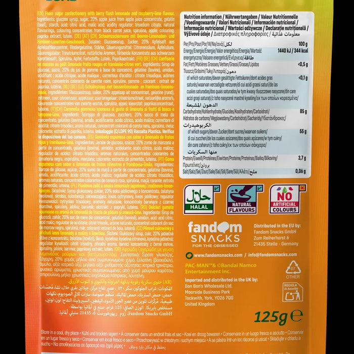 Fandom Snacks Foam Gums Pac-Man (Sour) - Foam Gummies 125g
