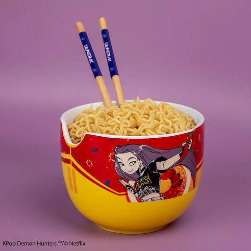 Cuenco Ramen KPop Demon Hunters con Palillos - Mira