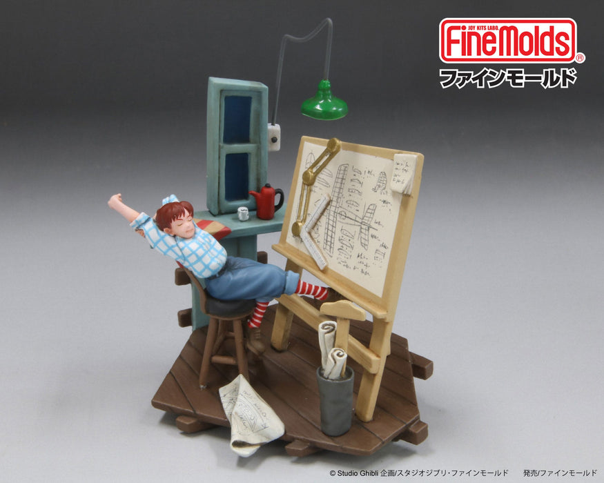 Maqueta Porco Rosso Fio en su noche en vela