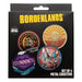 Borderlands Coaster Set of 4 (Metal, Cork Backing)