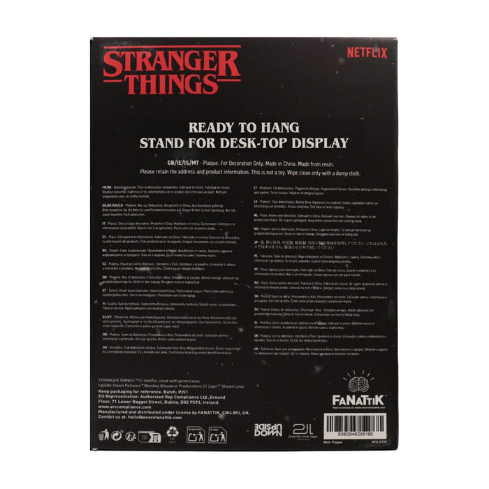 Targa da parete vetrata di casa Creel di Stranger Things