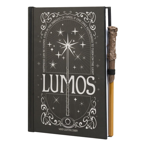Harry Potter notitieboek Lumos met toverstok