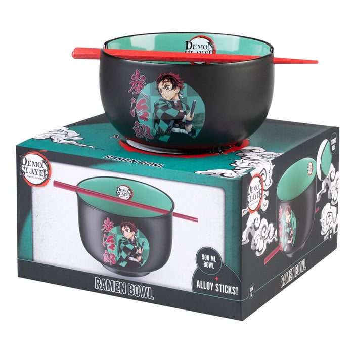 Demon Slayer Ciotola per ramen Tanjiro con bacchette