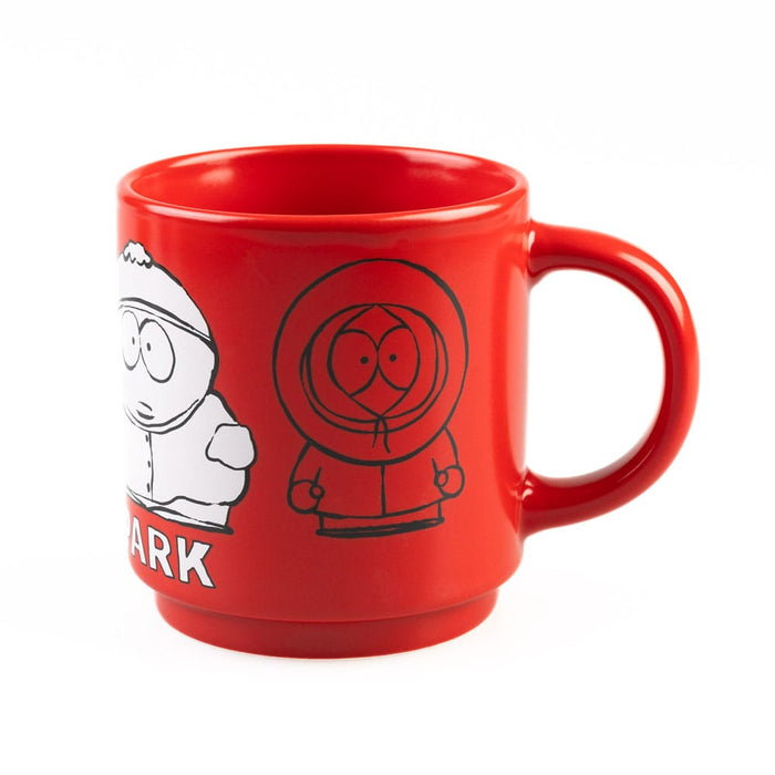 South Park Tassen-Set (4 stapelbare Keramiktassen mit Ständer)