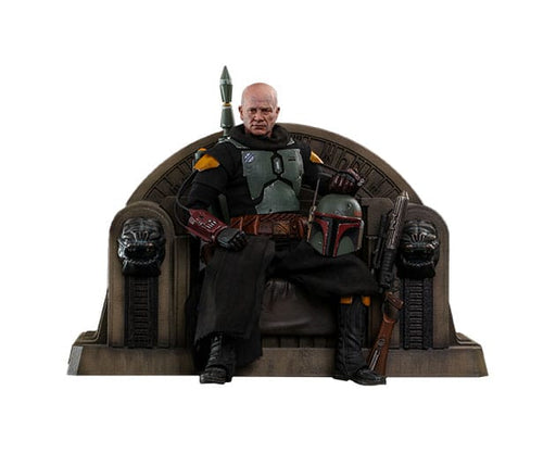 Figurine Star Wars The Mandalorian Boba Fett avec Trône 1:6 Special Edition