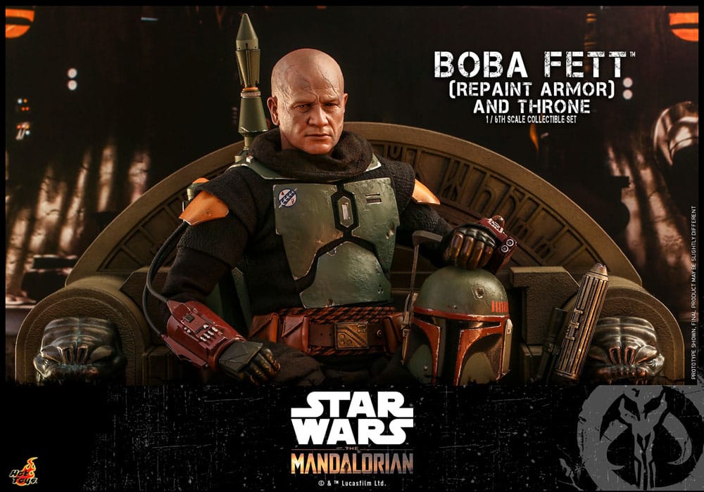 Star Wars The Mandalorian Boba Fett mit Thron Actionfigur 1:6 Special Edition